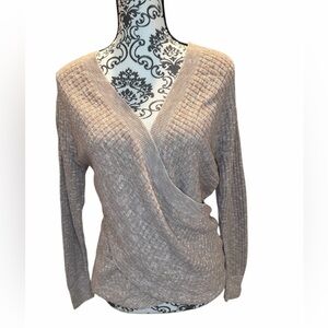 Express V-Neck Wrap Sweater